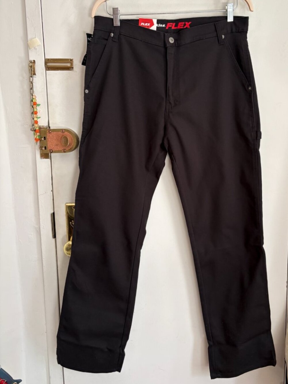 Dickies FLEX Carpenter Pants Black 36x32 Regular Fit Straight Leg New With Tags